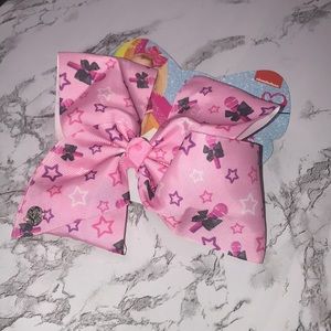 NWT Jojo Diamond or microphone large hair bow